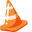 Minimal Traffic Cone Orange Pointer