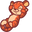 Cute Tiger Red Orange Pointer