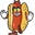 Cuphead Hot Dog Yellow Red Pointer