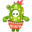 Fall Guys Cactus Costume Green Pointer
