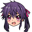 Custom Cursor - Kurumi Ebisuzawa is a girl with dark purple hair,  magenta-violet eyes, who was a student at Megurigaoka Private High School  of class 3-B. Anime cursor School-Live! with Kurumi Ebisuzawa