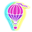 Neon Hot Air Balloon Pointer