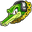 Sonic Vector the Crocodile Green Pointer