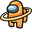 Among Us Saturn Character Orange Pointer