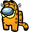 Among Us Garfield Character Orange Pointer