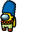 Among Us Marge Simpson Character Blue Pointer