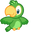 Cute Green Parrot Pointer