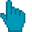 Aquamarine Pixel Blue Pointer
