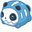 Cute Skeleton Panda Sea Squirts Blue Pointer
