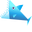 Origami Sharks Blue Pointer