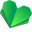 Origami Clover and Green Heart Green Pointer