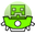 Geometry Dash Cube 10 and UFO 12 Green Pointer