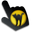 Moon Bats and Cat Paper Cut Black Pointer