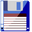 Minimal Floppy Disk Blue Pointer