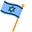 Hanukkah Dreidel and Flag of Israel Blue Pointer