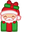 Cute Santa in Gift Red Pointer