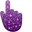 Dark Purple Glitter Purple Pointer