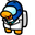 Among Us Club Penguin Gary Character Blue Pointer