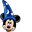 Fantasia Sorcerer Mickey Mouse Blue Pointer