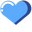 Minimal Blue Heart Blue Pointer
