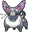 Pokemon Glameow and Purugly Gray Pointer