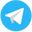 Blue Telegram Icon Blue Pointer