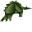 Origami Green Stegosaurus Green Pointer