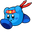 Kirby Blue Kirby and Red Apples Blue Pointer