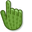 Green Cactus Pattern Green Pointer