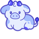 Blueberry Cute Cow by Maybk on Dribbble