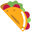 Minimal Taco Orange Pointer