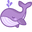 Cute Purple Whale Pointer