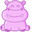 Kawaii Pink Hippopotamus Pointer