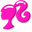 Minimal Pink Barbie Logo Pointer