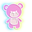 Neon Bear Pink Toy Pointer