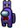 Among Us FNAF Bonnie Purple Character Pointer