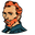 Vincent van Gogh Face Orange Hair Paint Palette Cursor