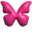 Simple 3D Butterfly Pink Pointer