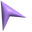 Simple 3D Purple Arrow Pointer