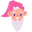 Gnome and Lantern Pink Hat pointer