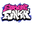 Fiday Night Funkin' Game Logo and Mike Pink White Pointer