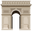 French Flag and Arc de Triomphe Grey Pointer