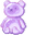 Plush Purple Teddy Bear Pixel Pointer