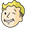 Fallout Vault Boy and Vault-Tec Logo Yellow Pointer