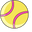 VSCO Girl Tennis Ball and Tennis Racket Yellow Pink Pointer