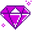 Purple and Blue Diamond Pixel Pointer