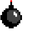 Black Game Bomb Pixel Pointer