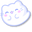 Kawaii Cat Ghost Blue Pointer