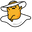 Gudetama in Beach Hat White Yellow Pointer