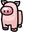 Among Us Pig Pink Character Pointer